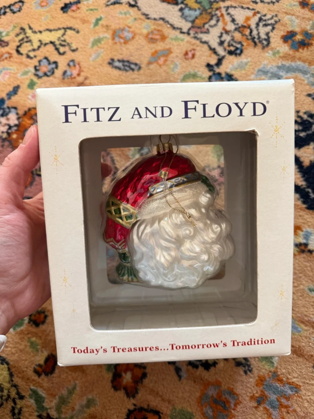Fitz and Floyd Vintage Santa Ornament